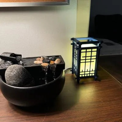 Japanese Shoji Style Table Lamp